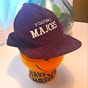 VINTAGE Football Majors Corduroy Hat